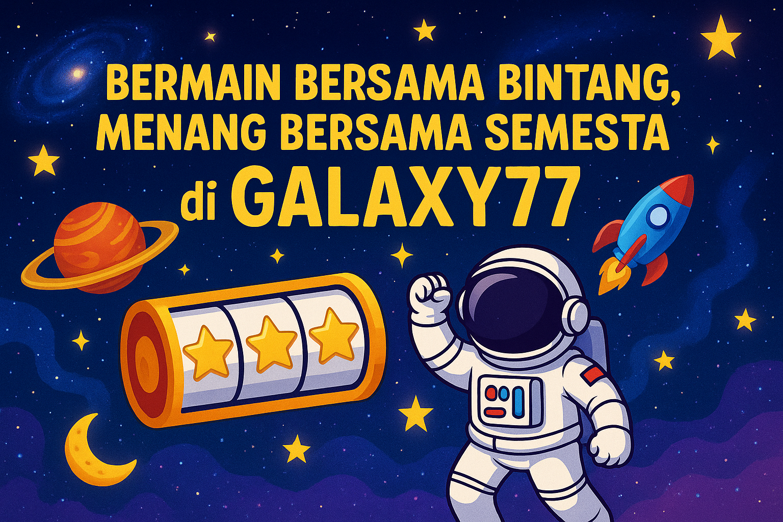 Bermain Bersama Bintang, Menang Bersama Semesta di Galaxy77